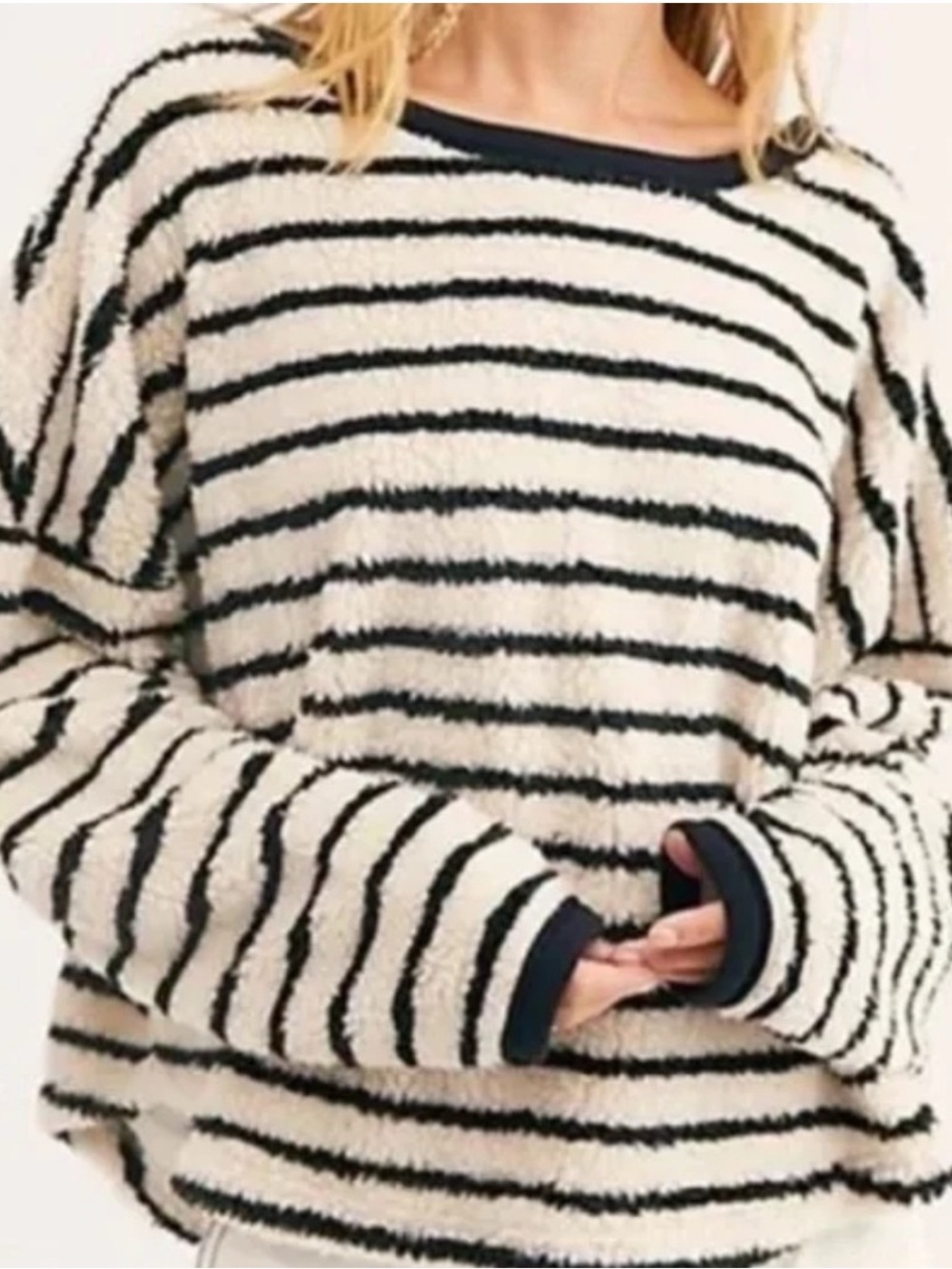 Free People Breton Striped Pullover, size M - Picture 3 of 10